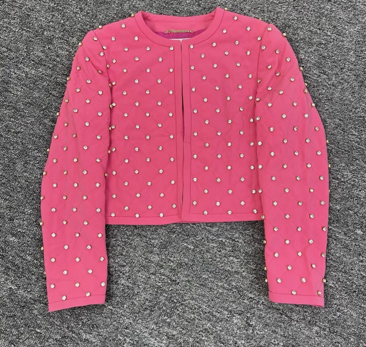 Moschino Moschino Hot Pink Beaded Two-Piece Set K12 Size XS / US 0-2 / IT 36-38 - 1 Thumbnail