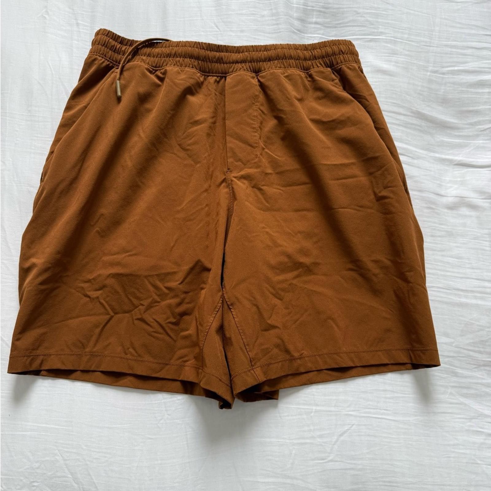 Lululemon Lululemon Brown/Orange Linerless Athletic Shorts Size US 32 / EU 48 - 1 Preview