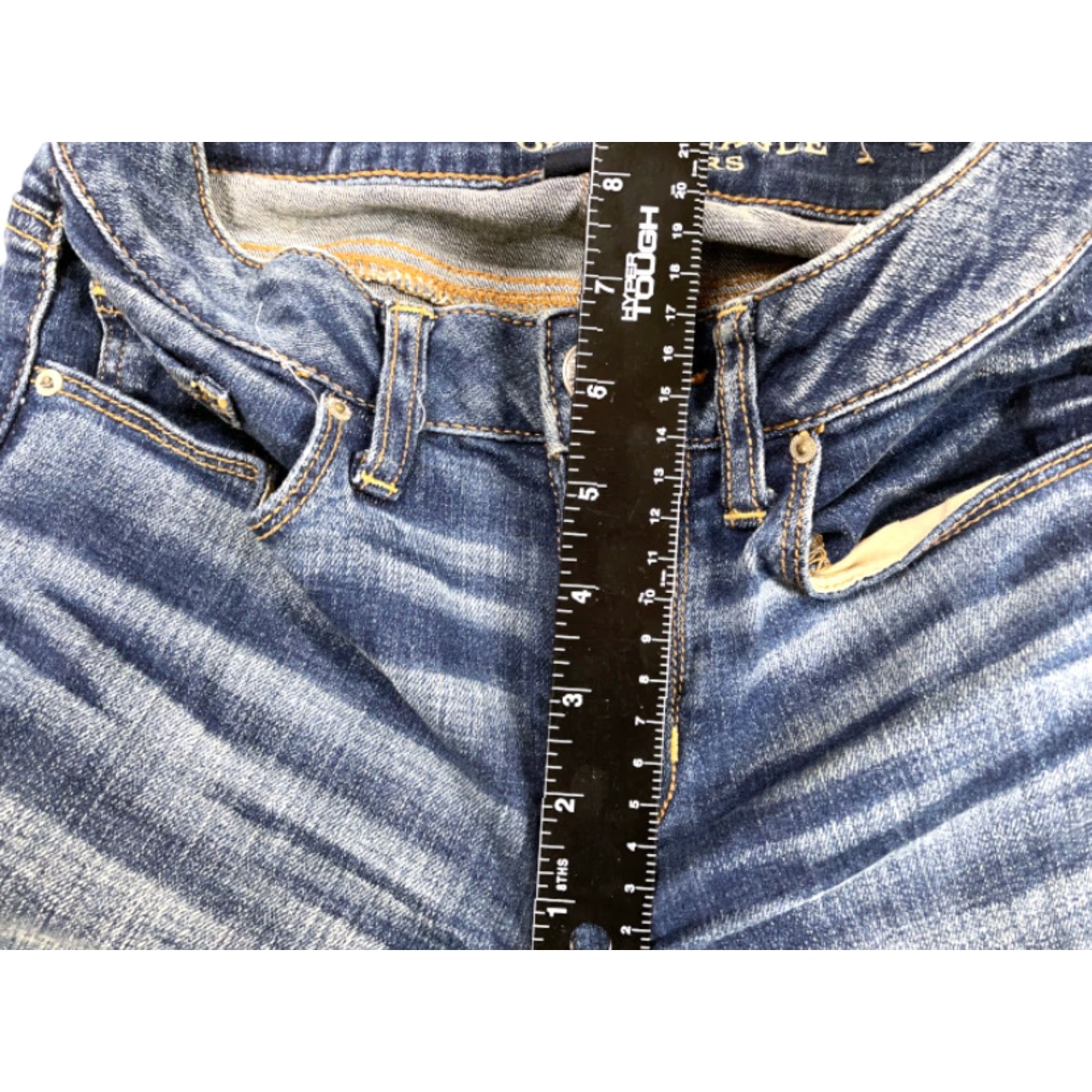 American Eagle Outfitters American Eagle Outfitters Jeans Skinny Womens 00 Blue Denim Stretch 5-Pocket Design Slim Fit Inseam 29 in Low Rise 6.5-8.5 in Distressed Size 24" / US 00 / IT 34 - 7 Thumbnail