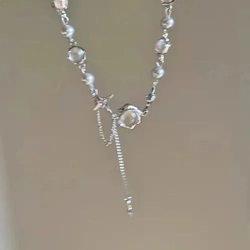 VIBE Electro Chain Crystal Stone Shiny Abstract Star Pop Choker Size ONE SIZE - 6 Thumbnail