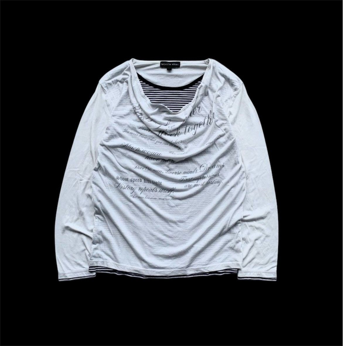 Japanese Brand Defectif Struct Jalan Brand Grunge Style Striped Long Sleeve Size US S / EU 44-46 / 1 - 1 Thumbnail