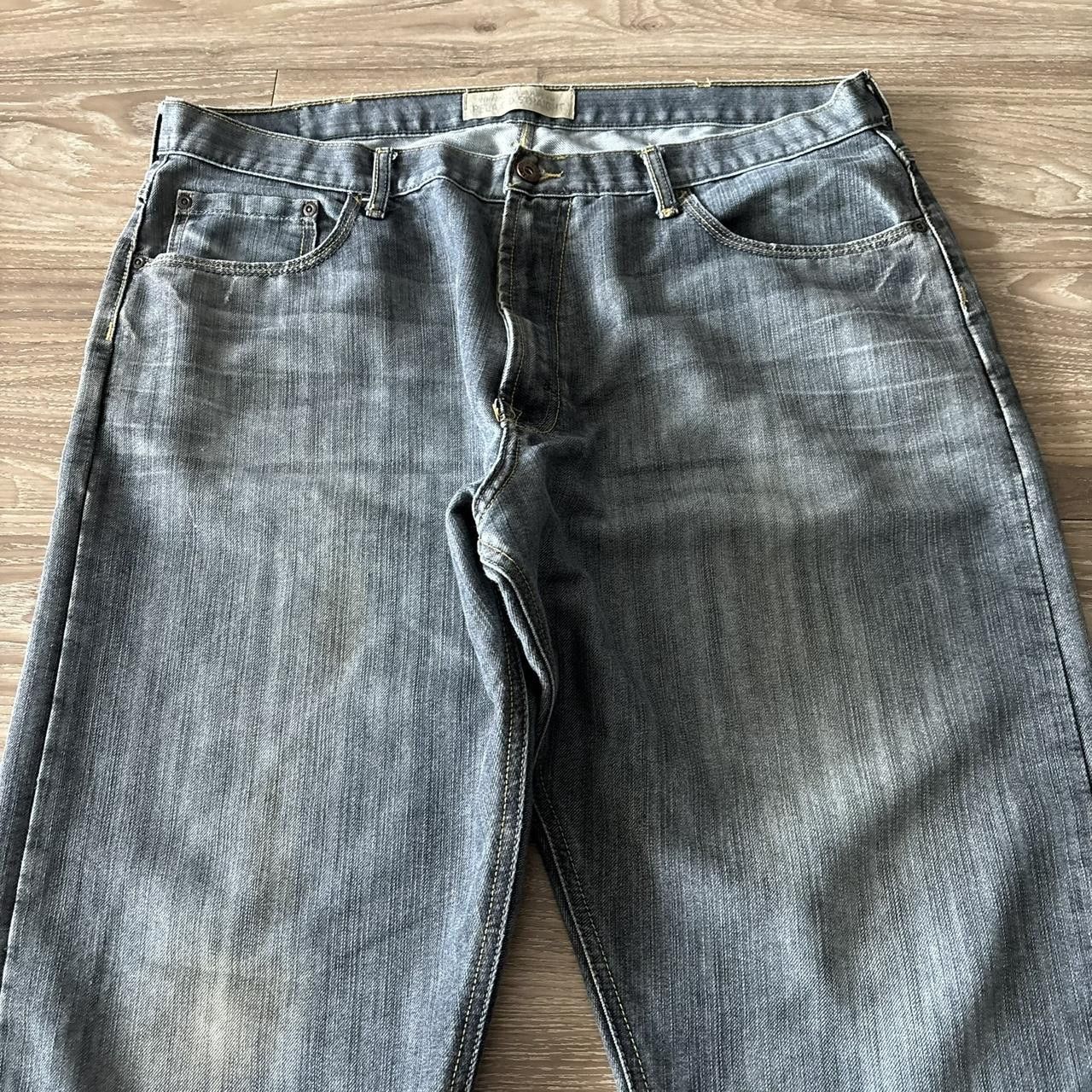 Vintage Crazy Vintage Y2K/2000s Baggy Grunge Dark Wash Skater Denim Jeans! 40x32 Size US 40 / EU 56 - 5 Thumbnail