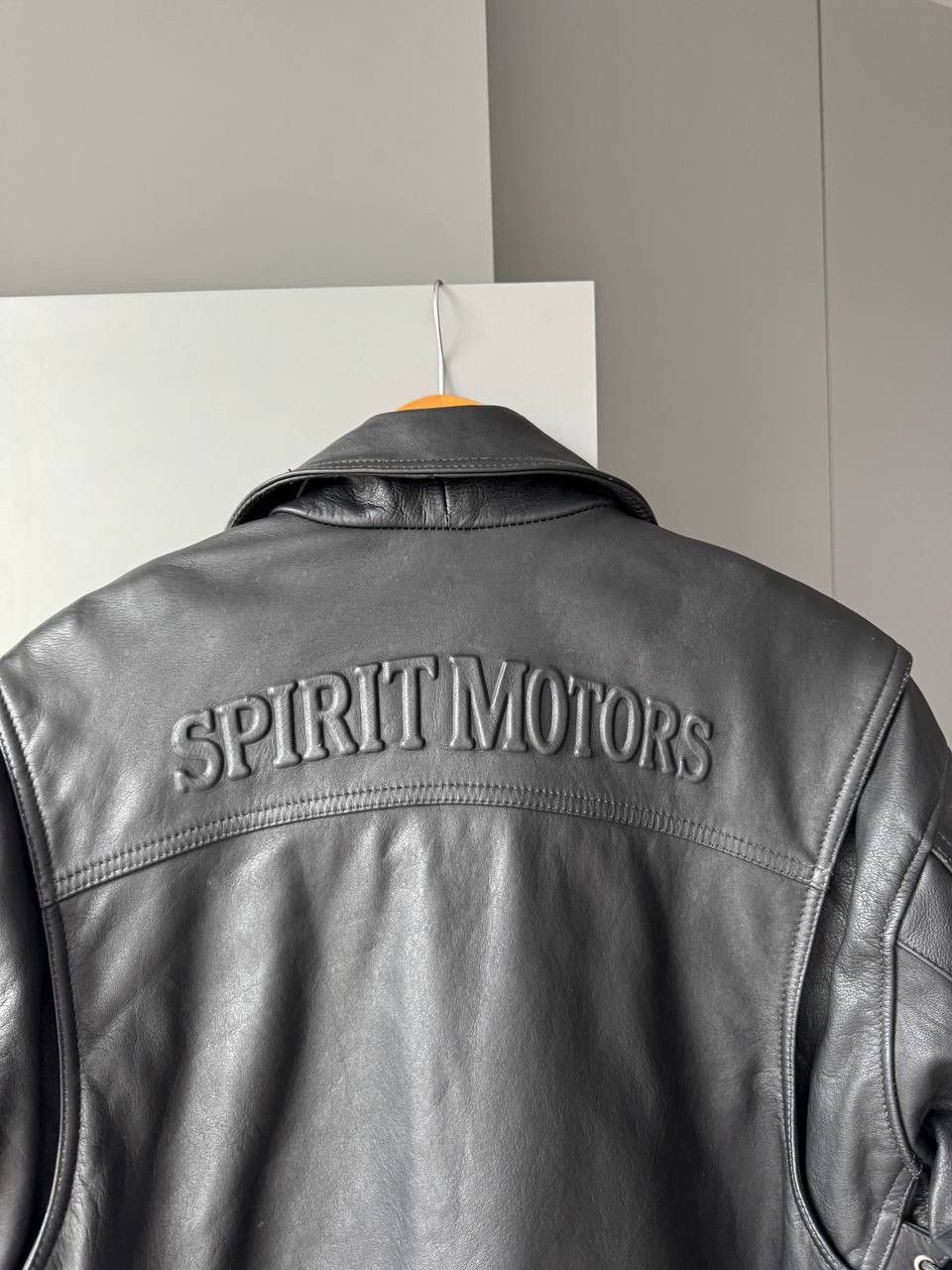 Vintage Vintage Spirit Motors Biker Leather Jacket Size US XL / EU 56 / 4 - 9 Thumbnail
