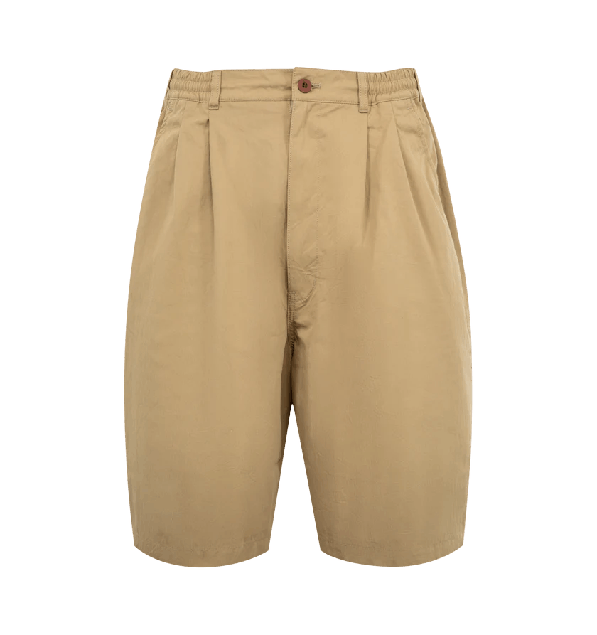 Junya Watanabe o1h1sh11225 Wide Leg Shorts in Beige Size US 34 / EU 50 - 1 Thumbnail