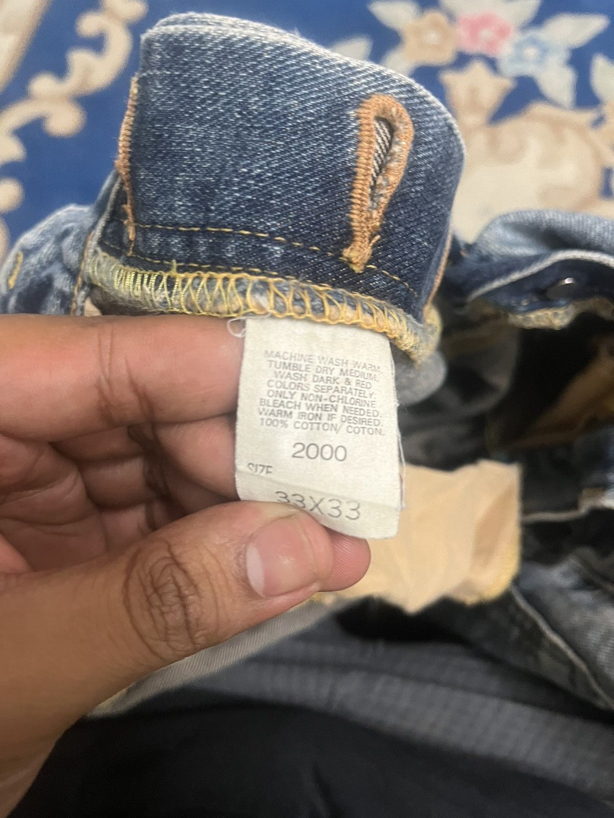 Lee Vintage Lee Sanforized Half Selvedge Size US 33 - 14 Thumbnail