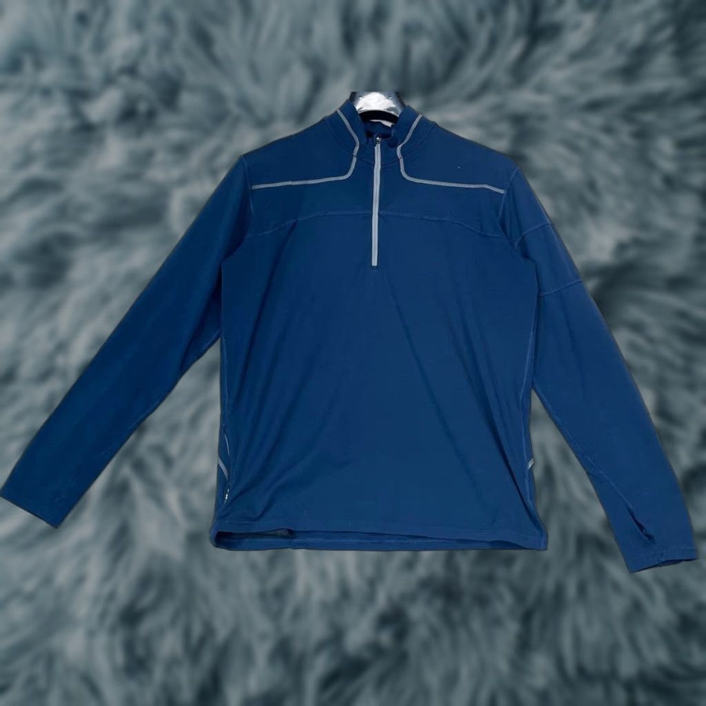 Mountain Hardwear Mountain Hardwear Hoodie Men's Large Blue Full Zip Nylon Blend Athletic Regular Active Outdoor Sports Size US L / EU 52-54 / 3 - 1 Thumbnail