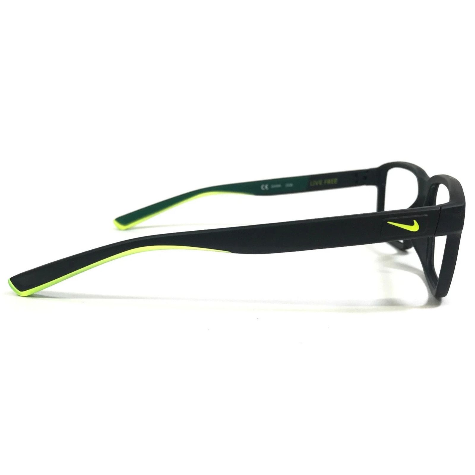 Nike NIKE 7092S 001 BLACK/GREEN EYEGLASSES FRAMES 55-14-140 Size ONE SIZE - 4 Thumbnail