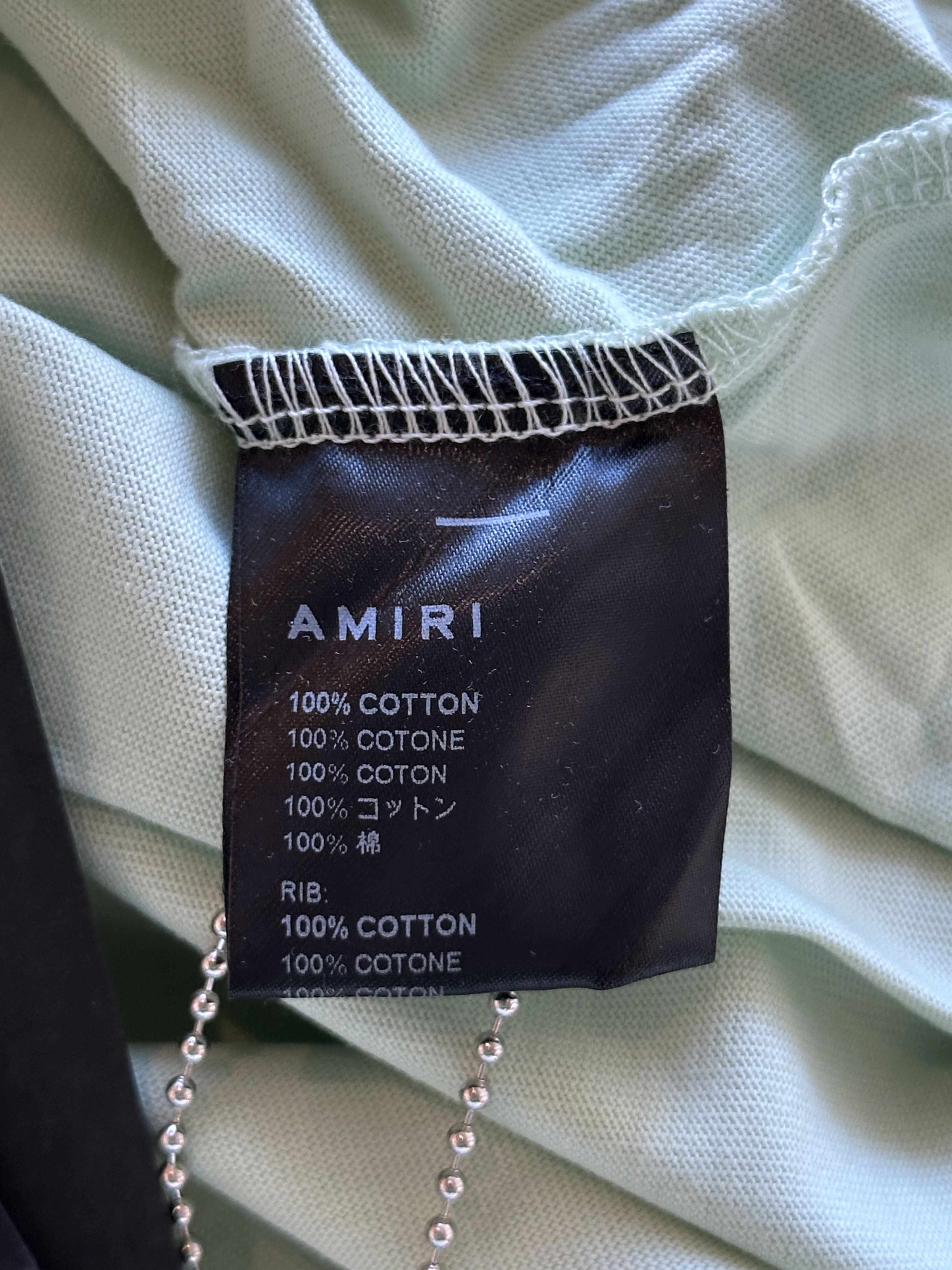Amiri Amiri Light Green MA Core Logo T-Shirt Size US XXL / EU 58 / 5 - 4 Thumbnail