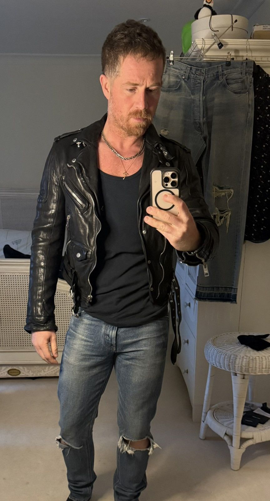 Burberry Prorsum SS11 Burberry Prorsum Burberry Bailey biker leather jacket Size US M / EU 48-50 / 2 - 2 Thumbnail