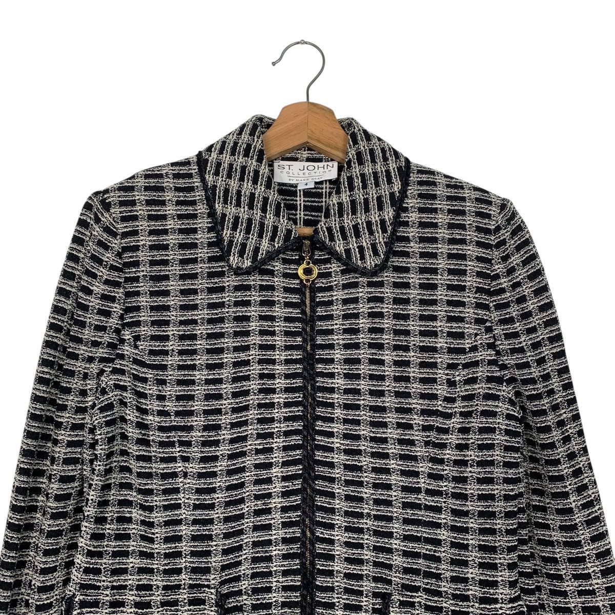 Other St John Collection By Marie Gray Checkered Jacket Size S / US 4 / IT 40 - 2 Thumbnail