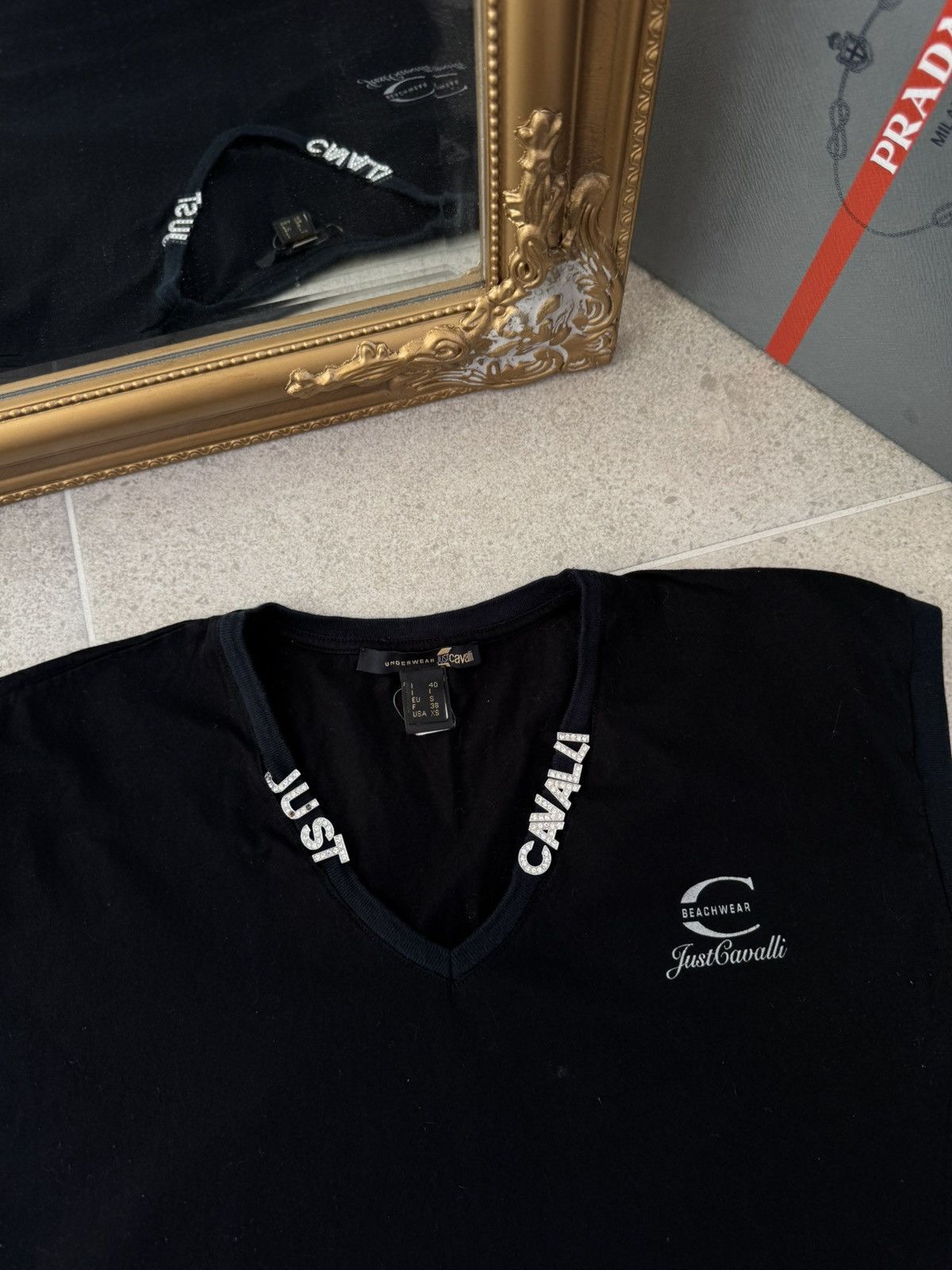 Just Cavalli ‼️ ARCHIVE JUST CAVALLI LUXURY Y2K Avant Garde T SHIRT Size XS / US 0-2 / IT 36-38 - 3 Thumbnail