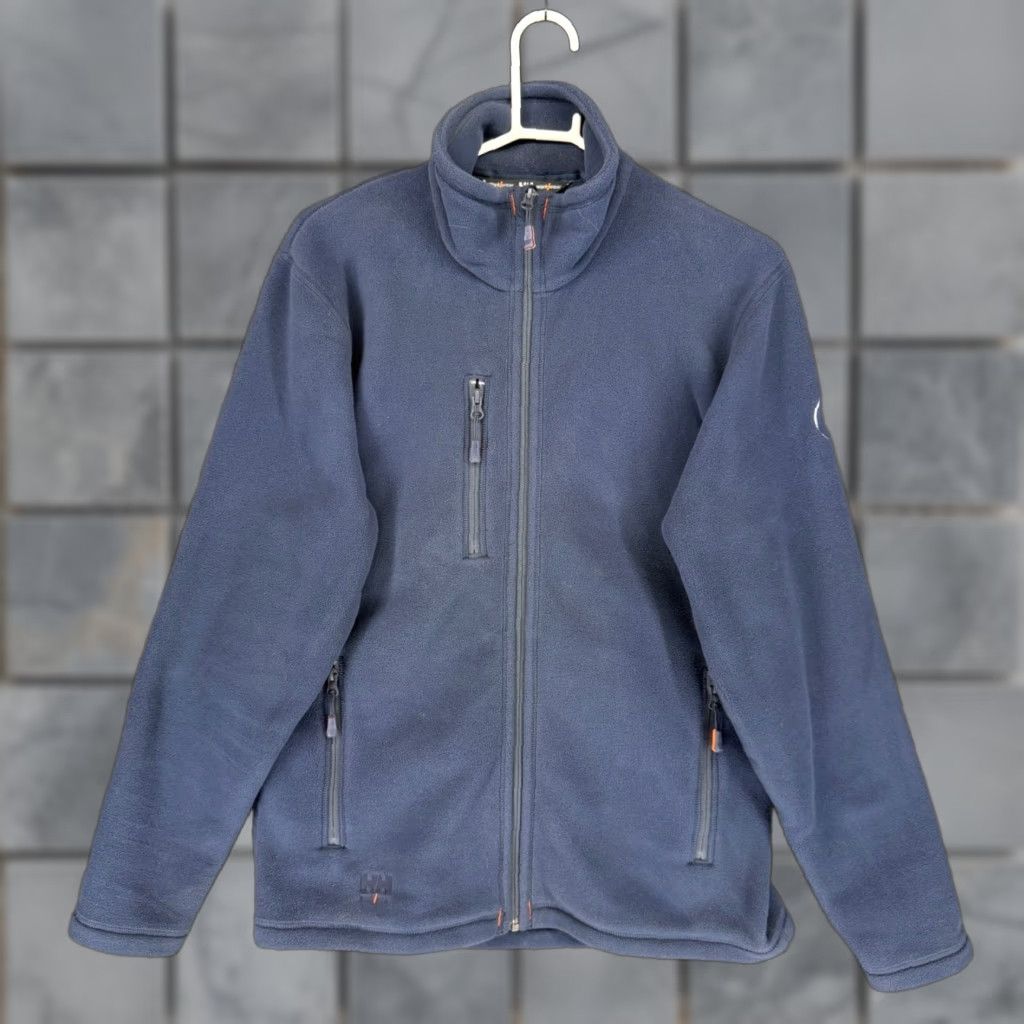 Helly Hansen Helly Hansen Workwear Jacket Mens Navy Blue Polartec Fleece Full Zip FEN 72026 L Size US L / EU 52-54 / 3 - 1 Thumbnail