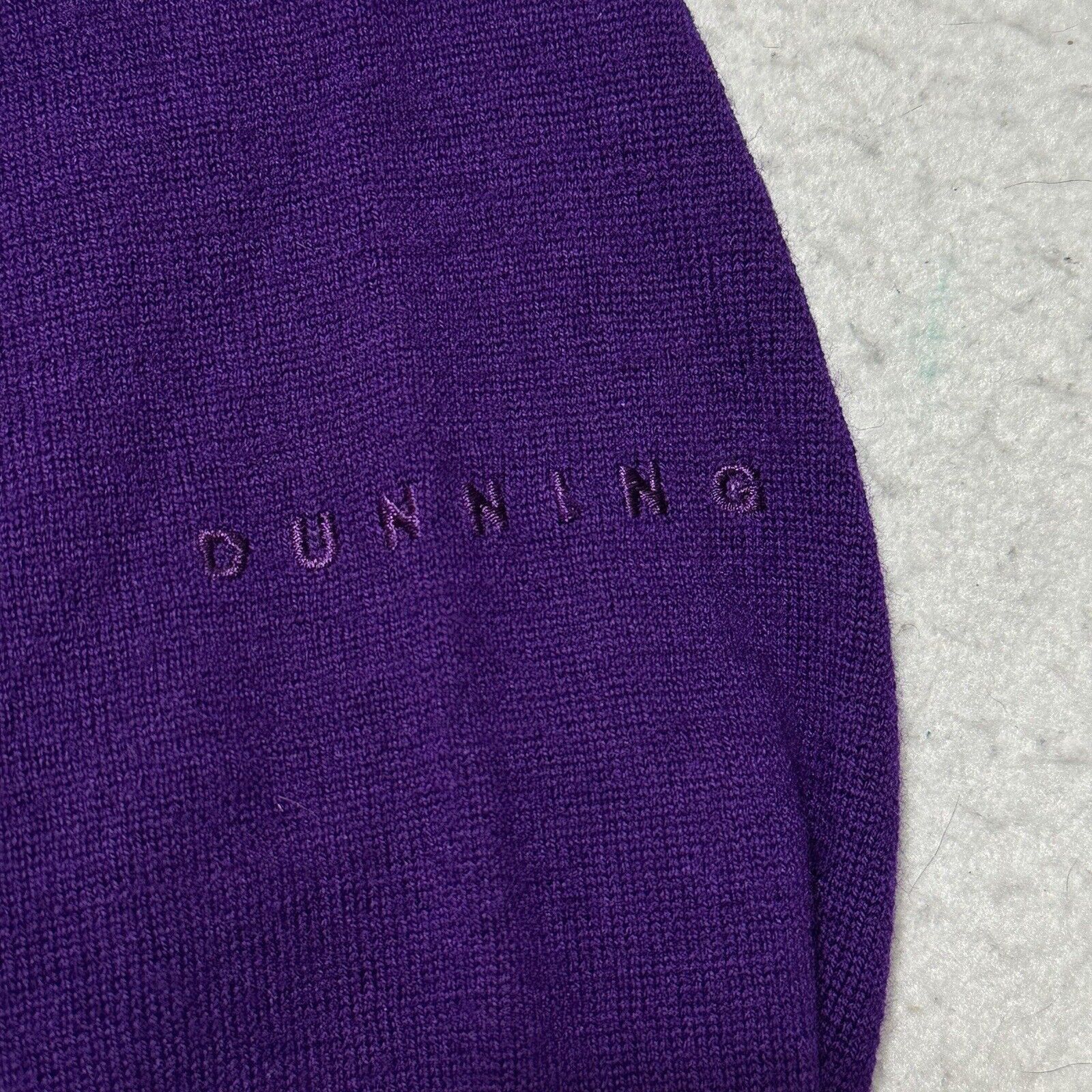 Other Dunning Golf Small Merino Wool V-Neck Purple Sweater Size US S / EU 44-46 / 1 - 5 Thumbnail