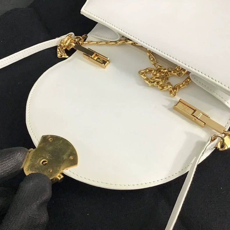 Givenchy Givenchy Vintage Gold Buckle Kelly Bag Small Bag, Crossbod Size ONE SIZE - 4 Thumbnail