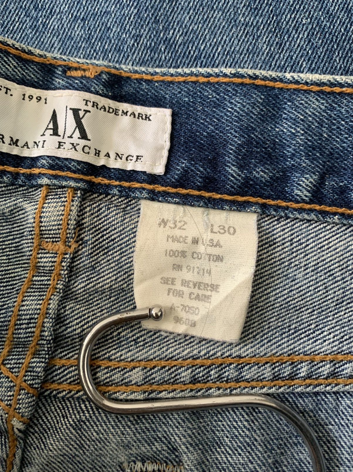 Armani Exchange Armani Exchange Made USA Stonewashed Denim Size US 32 / EU 48 - 7 Thumbnail