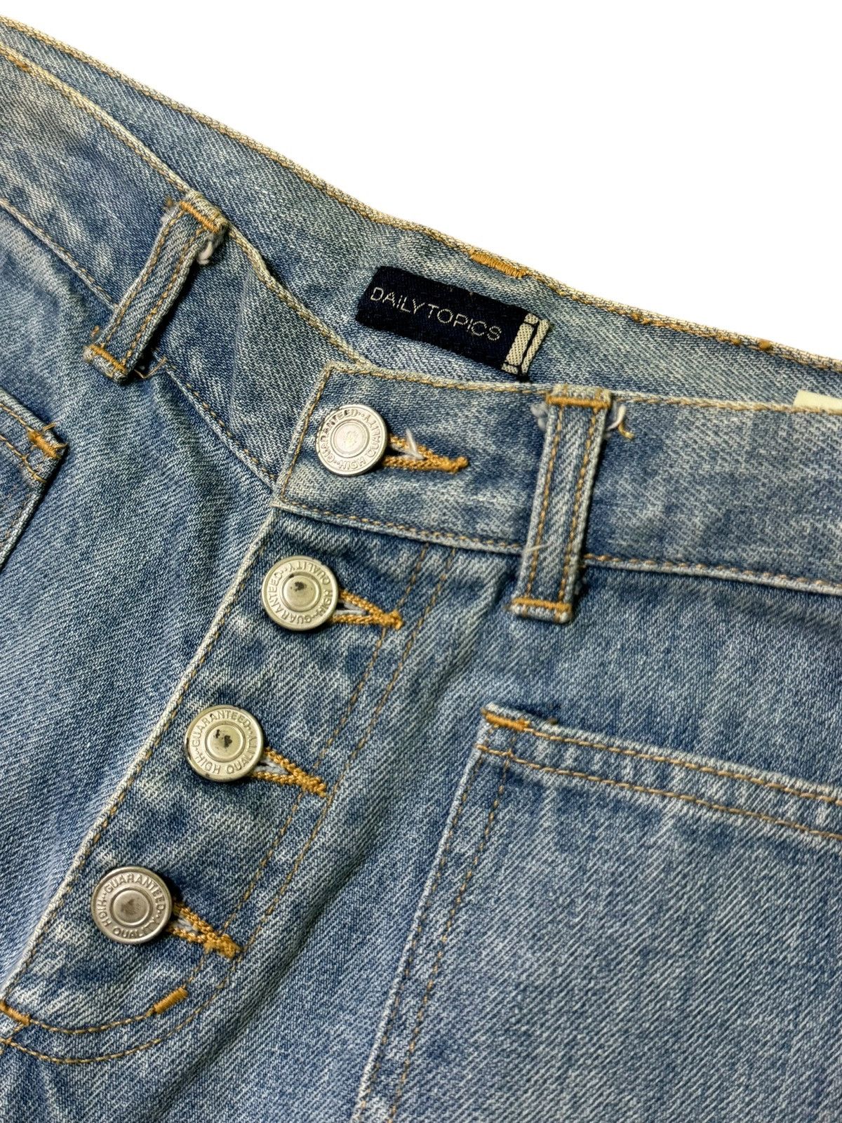 Japanese Brand Flare Vintage Daily Topics Studded Bell Bottom Denim Size US 28 / EU 44 - 8 Thumbnail