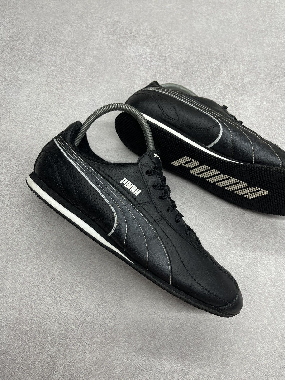 Vintage Puma Speedcat Leather Sneakers Black Japan Style Y2K