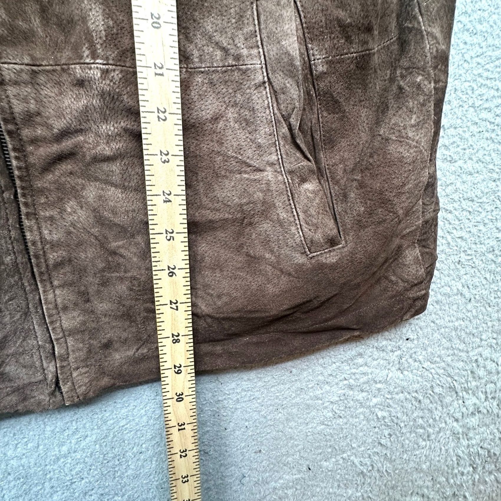Vintage VINTAGE Boston Harbour Brown Suede Leather Jacket Mens Small Full Zip Bomber Jacket Size US S / EU 44-46 / 1 - 4 Thumbnail