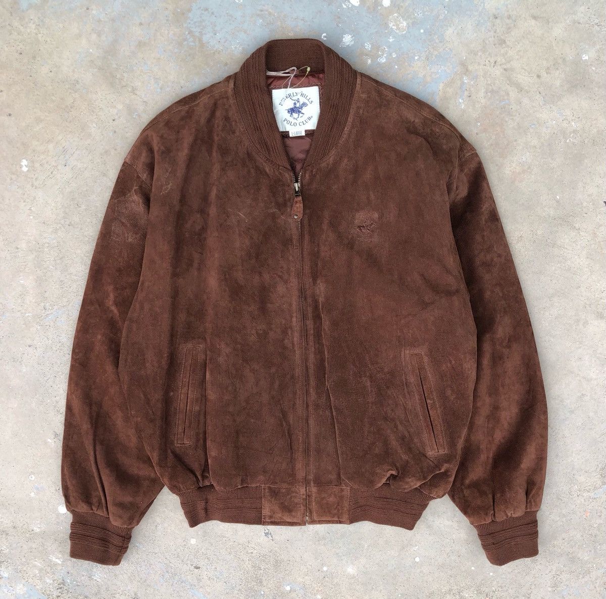 Beverly Hills Polo Club Vintage Beverly Hills Polo Club Suede Leather Bomber Jacket Size US L / EU 52-54 / 3 - 2 Thumbnail