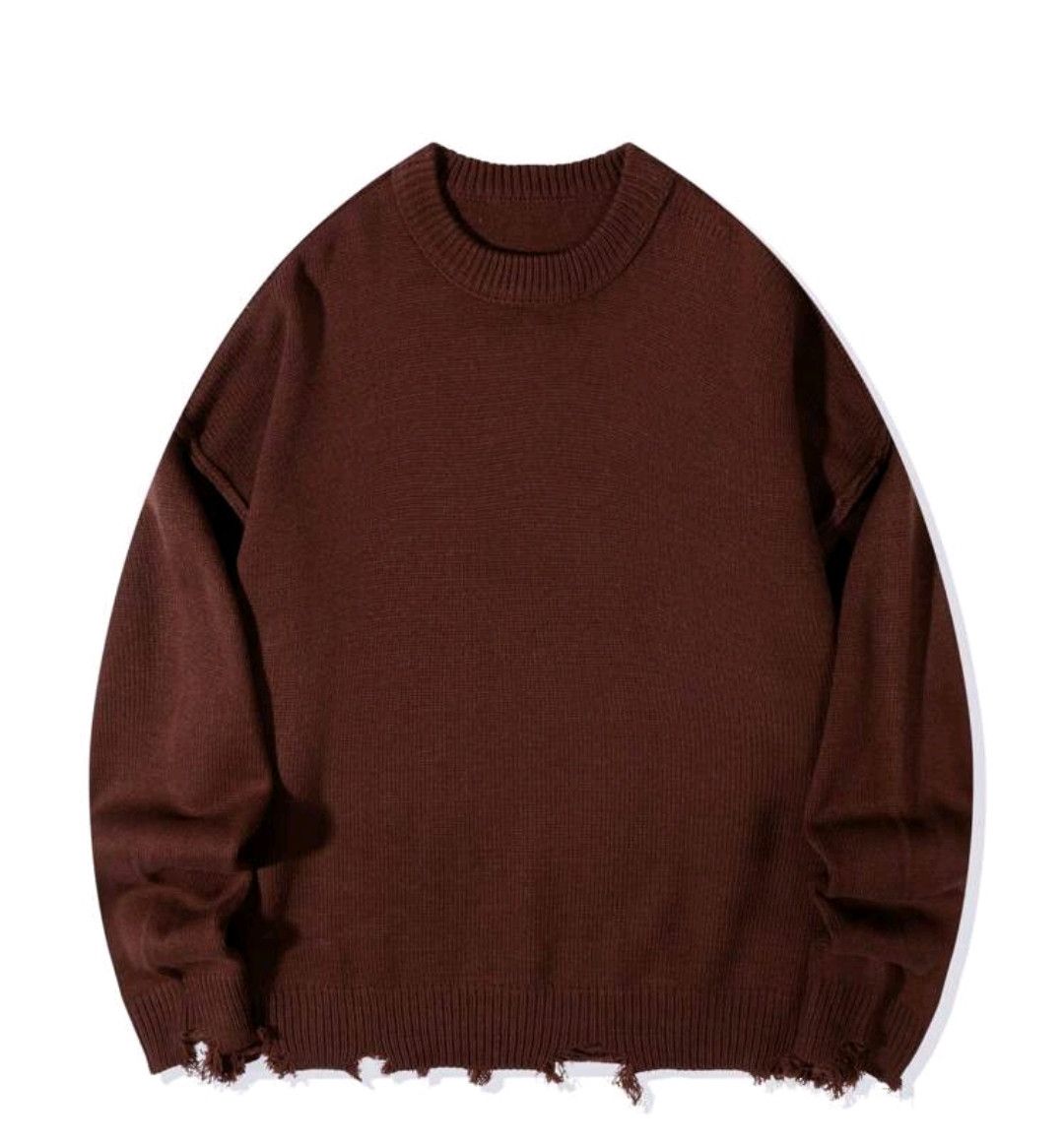 Japanese Brand Unisex Casual Loose Fit Ribbed Knit Sweater Size US XXL / EU 58 / 5 - 3 Thumbnail