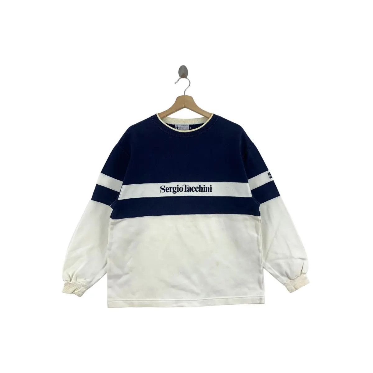 Sergio Tacchini Vintage 90’ SERGIO TACCHINI ITALY Stock Logo Striped Size M / US 6-8 / IT 42-44 - 1 Thumbnail