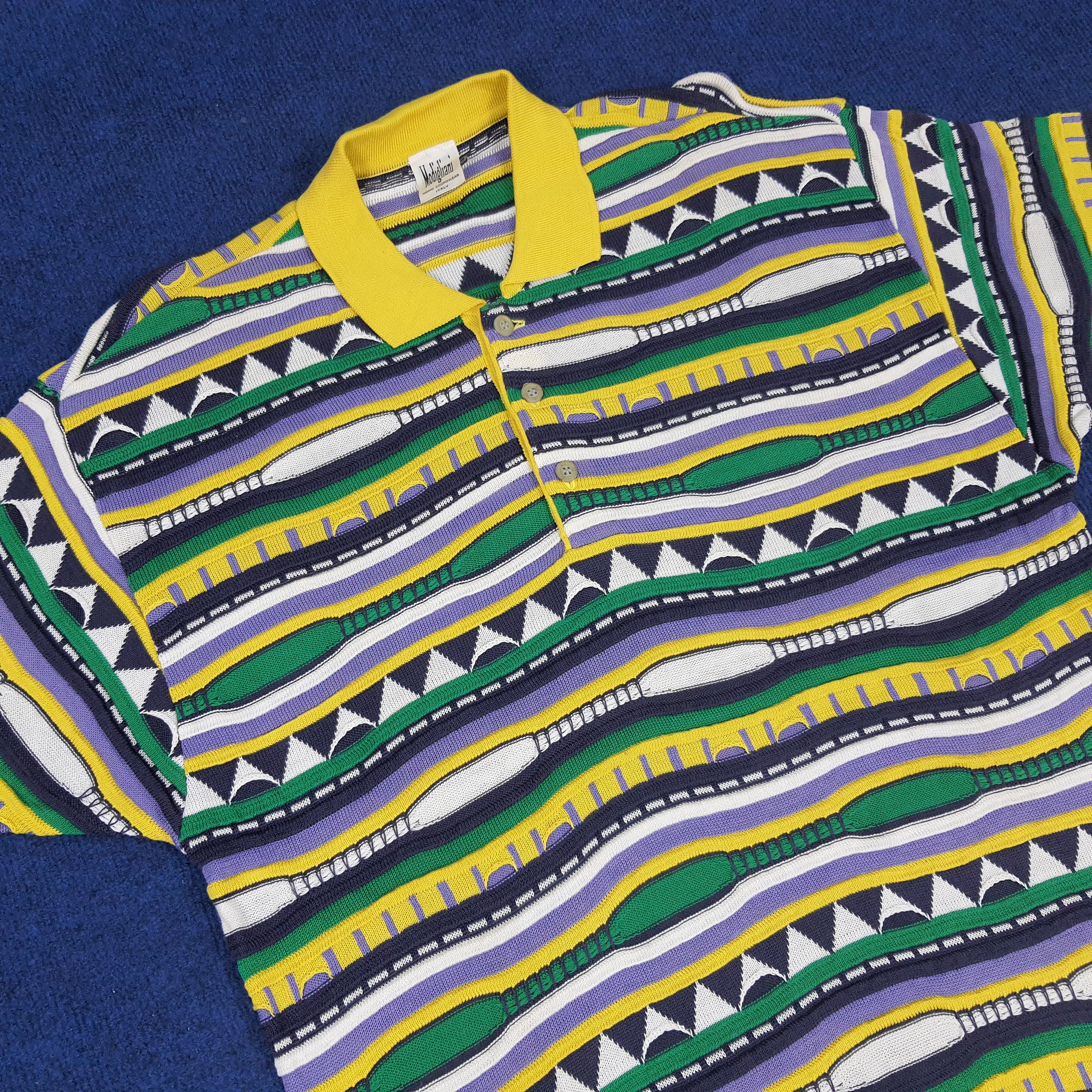 Vintage Vintage Modigliani Italian Designer Short Sleeve Sweatshirts Size US M / EU 48-50 / 2 - 2 Thumbnail