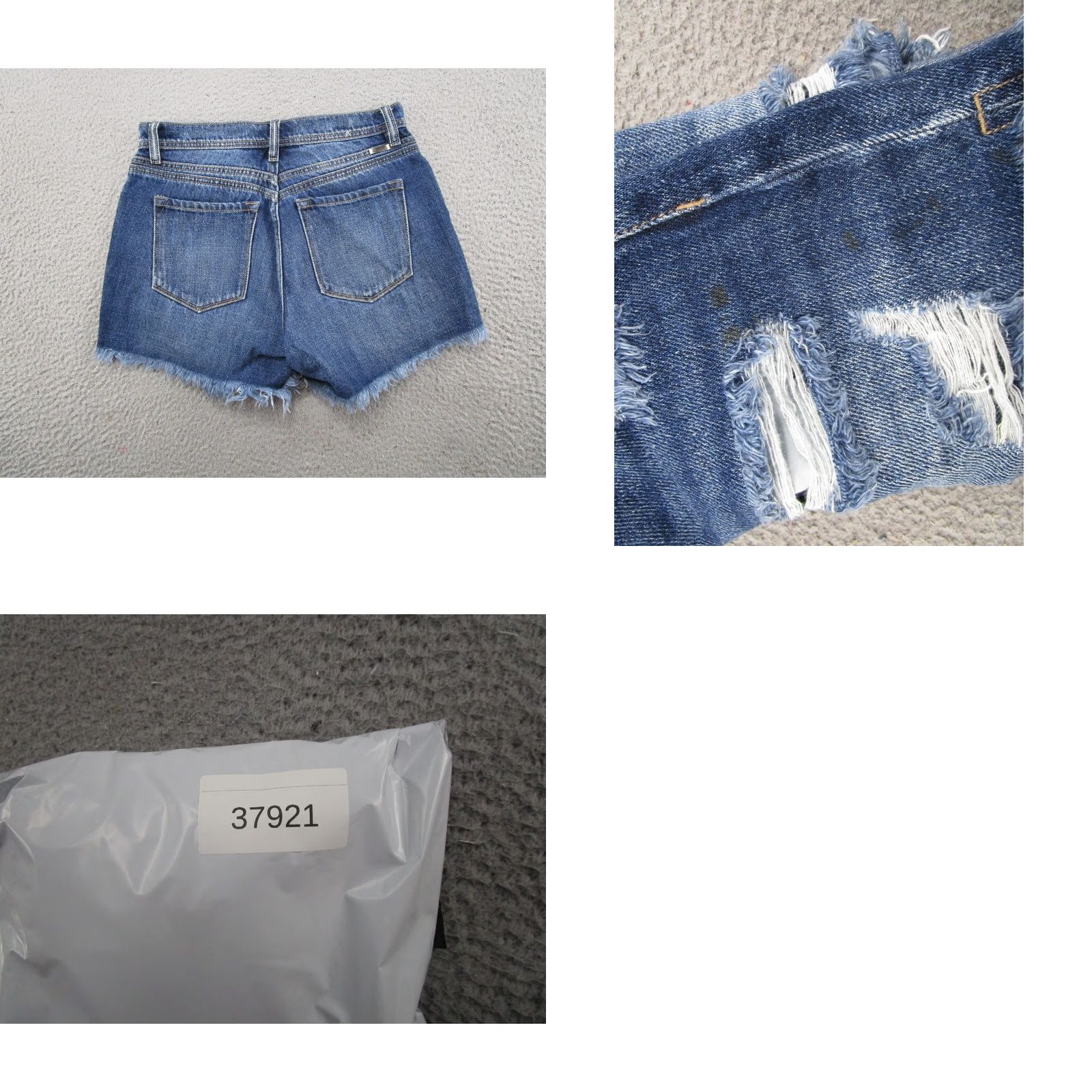 Vintage KanCan Maurices Womens Shorts Denim Button Fly Cut-Off 27 Blue 5-Pocket Regular Classic Casual Womens Size 27" / US 4 / IT 40 - 8 Thumbnail