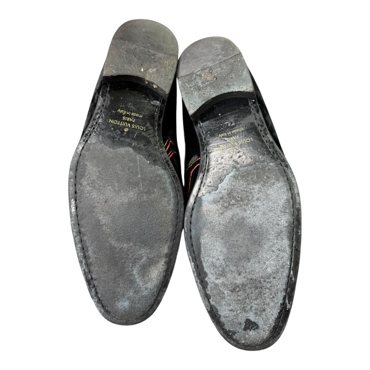 Louis Vuitton Louis Vuitton Velvet Monogram Loafers Black LV 7.5 US 8.5 Size US 8.5 / EU 41-42 - 6 Thumbnail