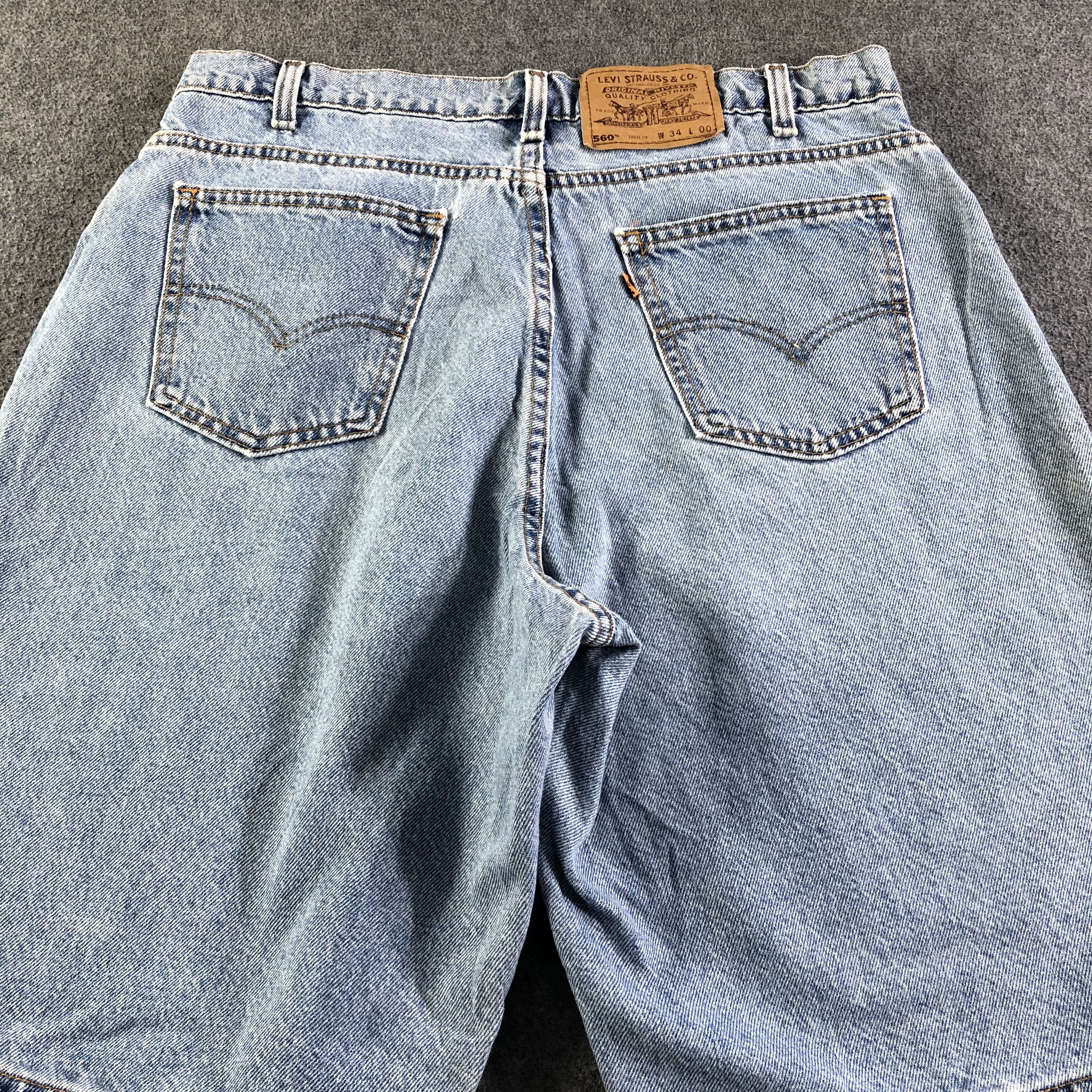 Levi's × Vintage Vintage Blue Wash Levis 560 Jeans-J4422 Size 34" / US 12 / IT 48 - 4 Thumbnail