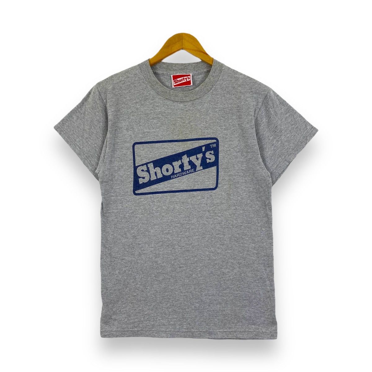 Shorty's Skateboards × Vintage Vintage 90's SHORTY'S HARDWARE Skatewear Tee Shirt Size US S / EU 44-46 / 1 - 1 Thumbnail