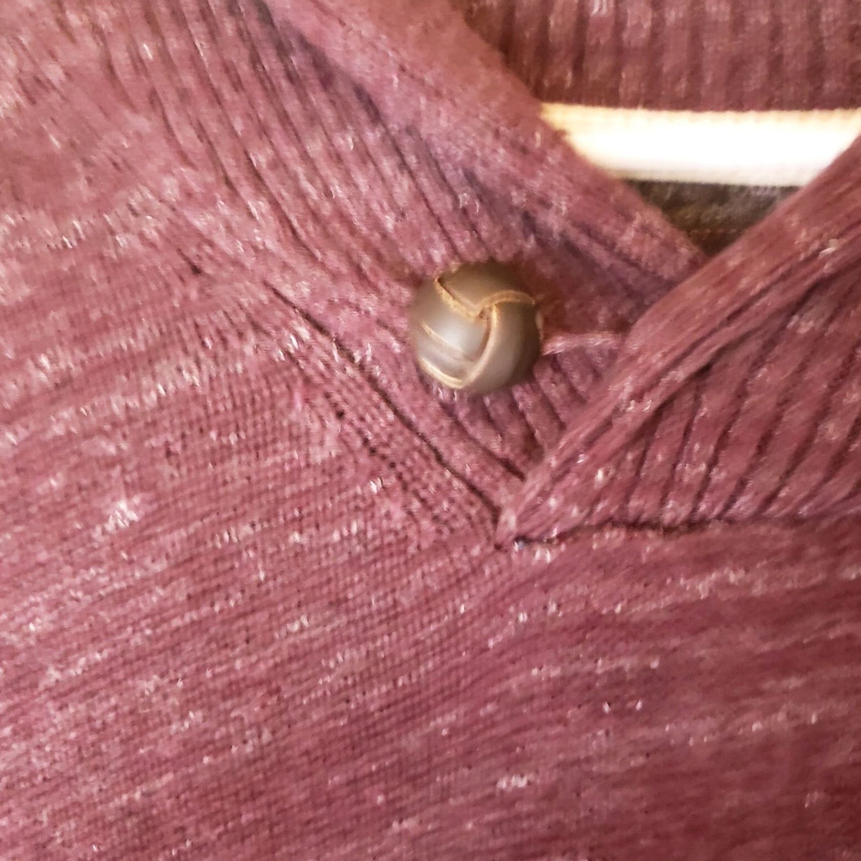 Weatherproof Weatherproof Sweater Pullover Men XL Cowlneck Heather Maroon Button Knit Cotton Casual Winter Fall Spring Summer Hiking Walking Mens Size US XL / EU 56 / 4 - 5 Thumbnail