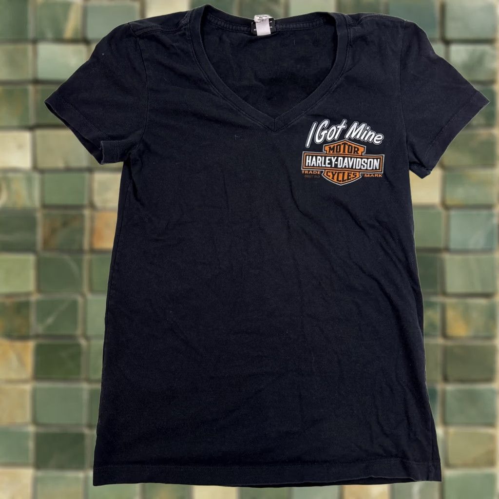 Harley Davidson Harley-Davidson T-Shirt Women’s Small Black "I got mine" Space Coast FL"} Size S / US 4 / IT 40 - 1 Thumbnail