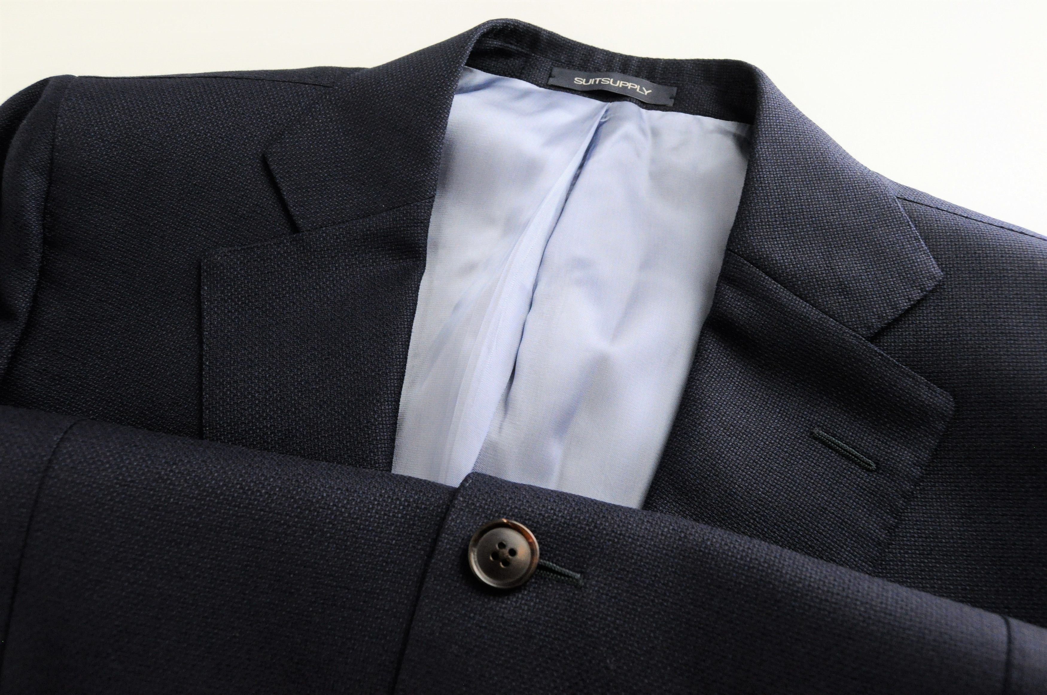 Suitsupply LA SPALLA UK44S Blue Wool Lined Blazer 56751 Size 44S - 3 Thumbnail