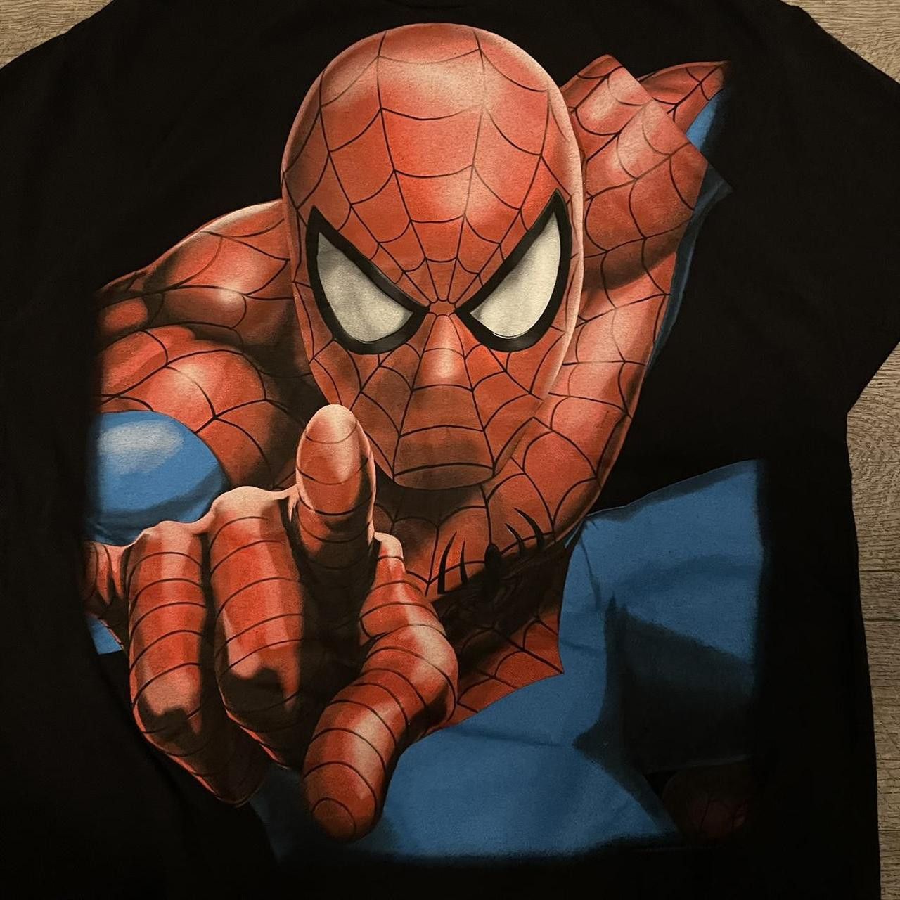 Marvel Comics × Vintage Vintage Y2K 2009 Spiderman Promo Big Print Graphic T-Shirt Size US L / EU 52-54 / 3 - 2 Thumbnail