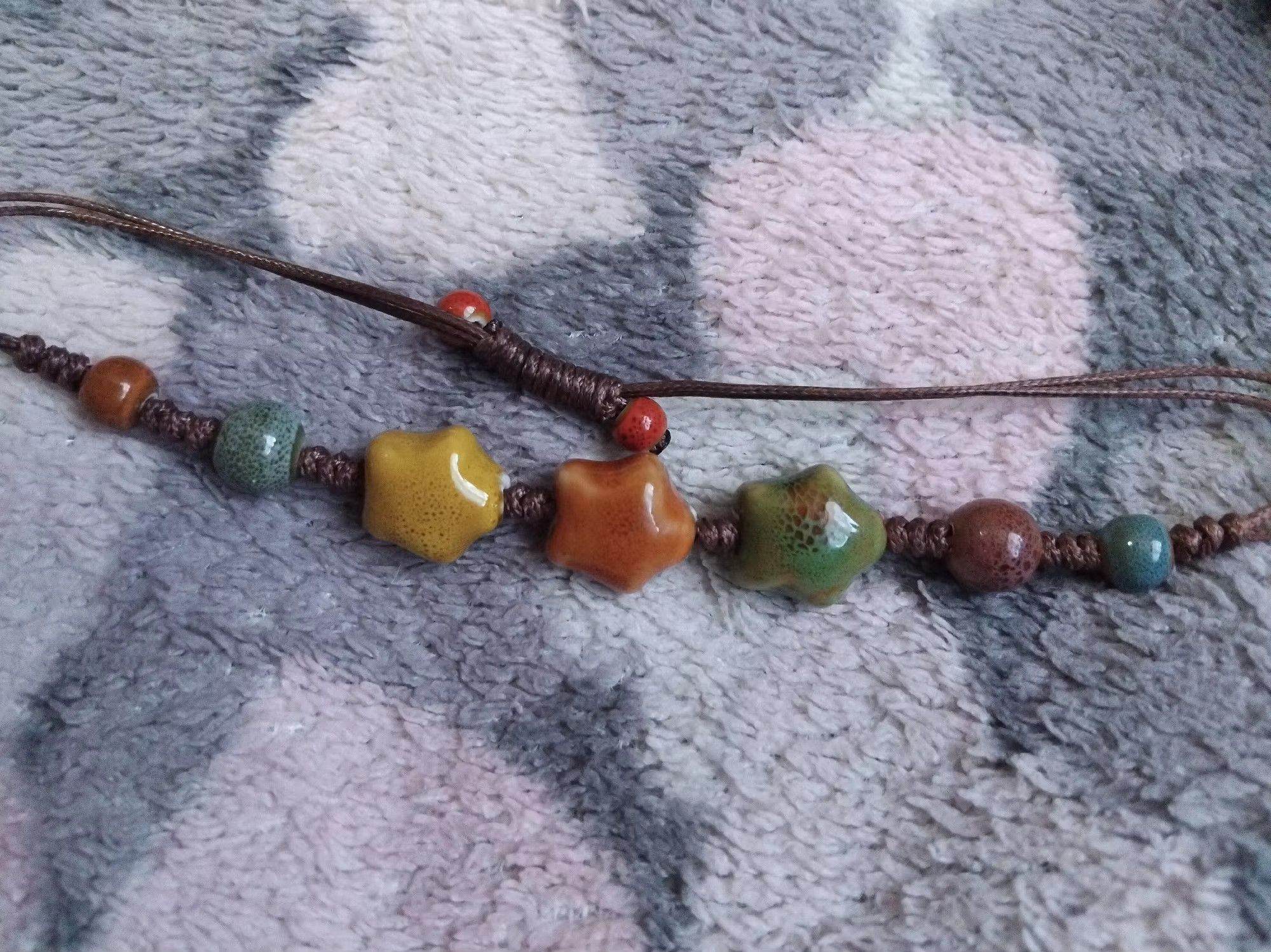 Handmade Star Ceramic Bracelet Handmade Jewelry Gift For Her Size ONE SIZE - 6 Thumbnail
