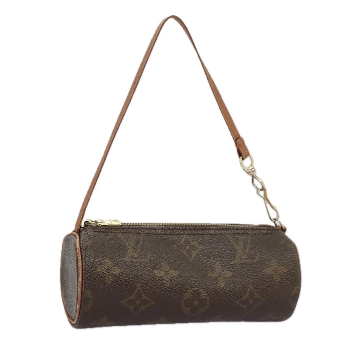 Papillon Brown Canvas Clutch Bag (Pre-Owned)