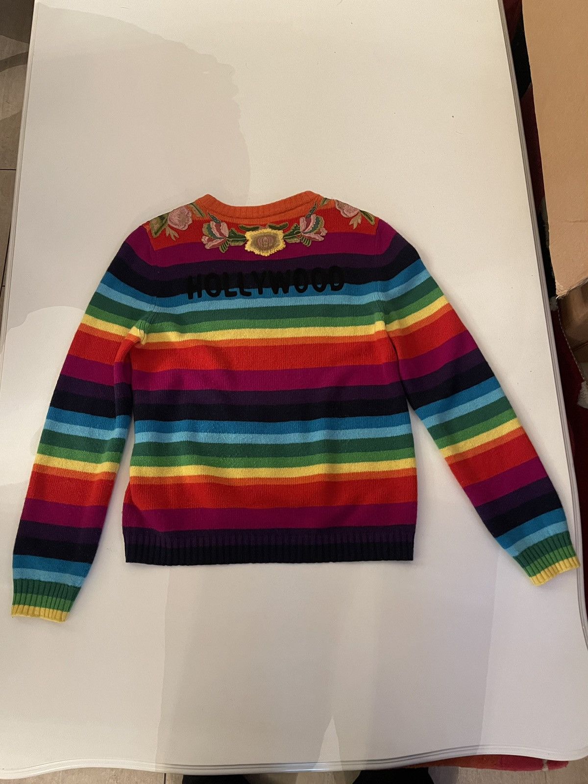 Gucci Gucci Angry Cat Rainbow Pullover Size US L / EU 52-54 / 3 - 2 Thumbnail