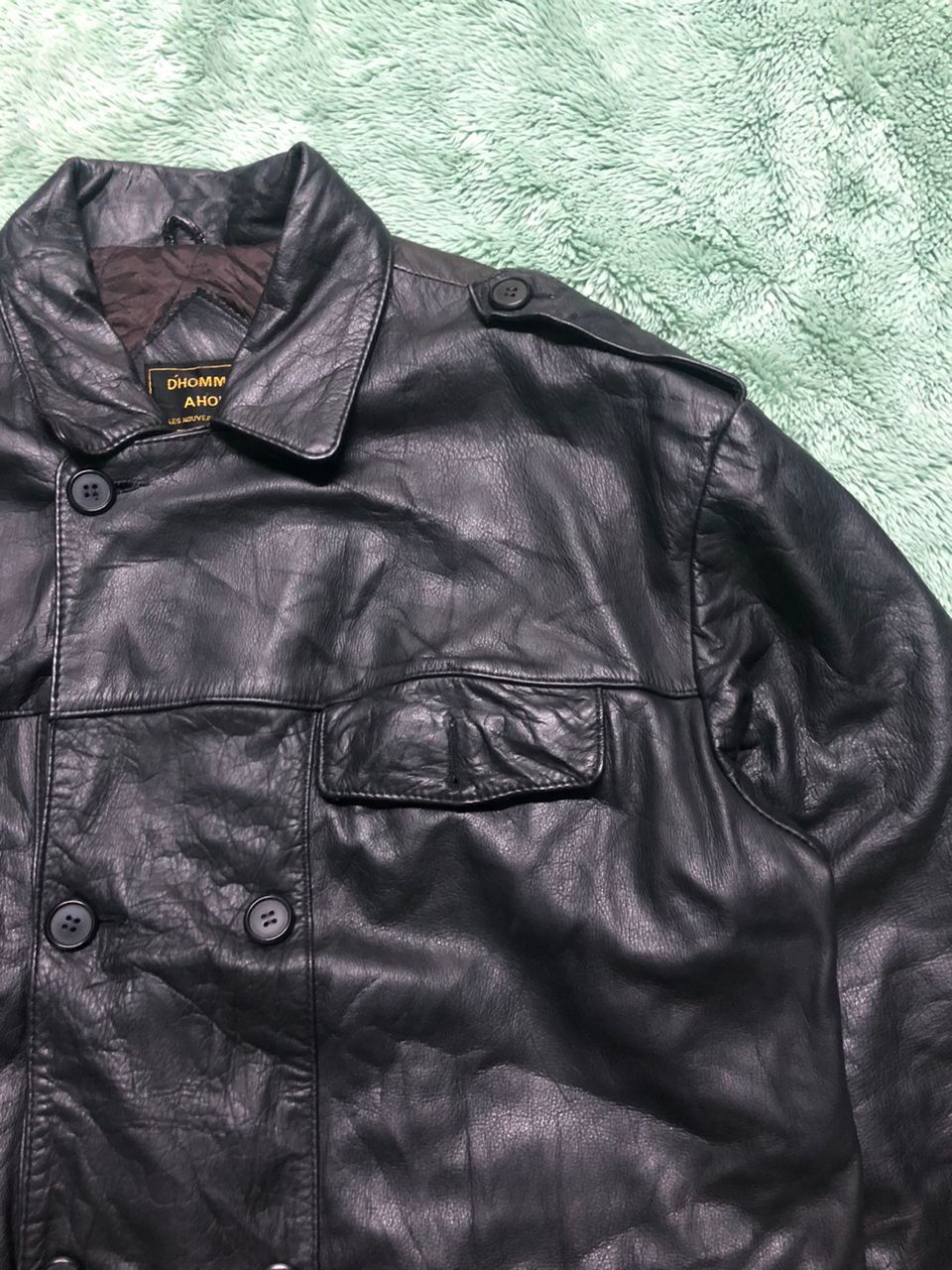 Issey Miyake VTG PARACHUTE CARGO COWHIDE LEATHER JACKET D HOMME AHOMME Size US L / EU 52-54 / 3 - 4 Thumbnail