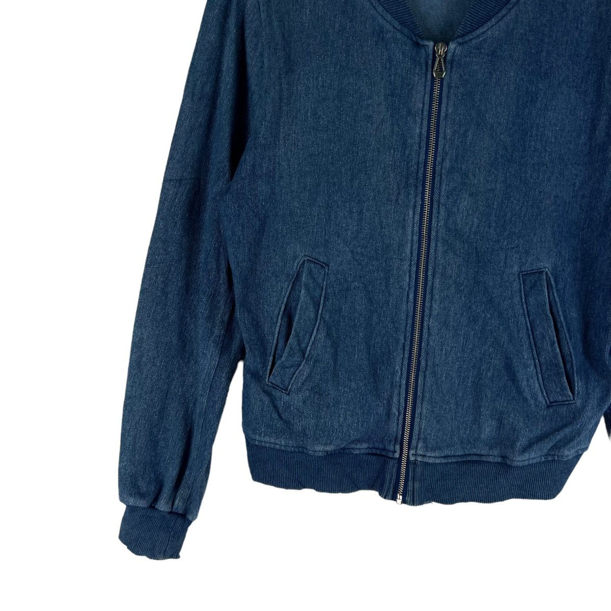 Japanese Brand 🔥VINTAGE DENIM BOMBER JACKET SUREVE ISSEY MIYAKE Size US S / EU 44-46 / 1 - 3 Thumbnail