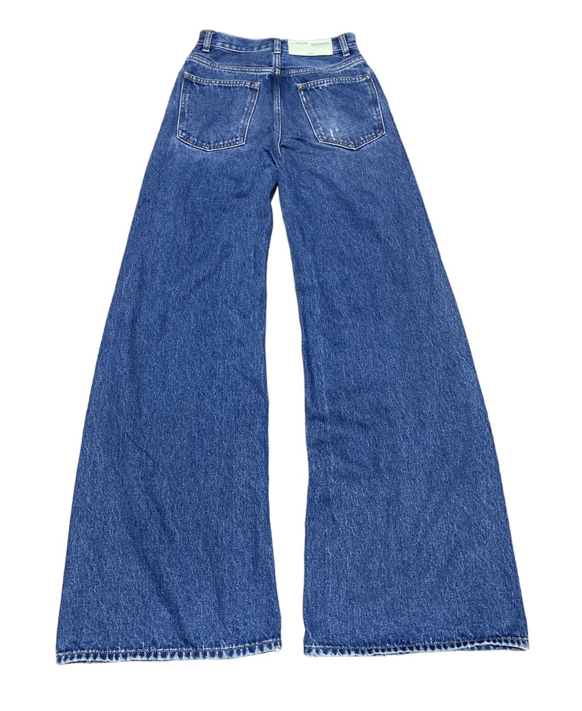 Off-White Off white virgil abloh baggy Flare denim Jeans Size 25" / US 0 / IT 36 - 3 Thumbnail