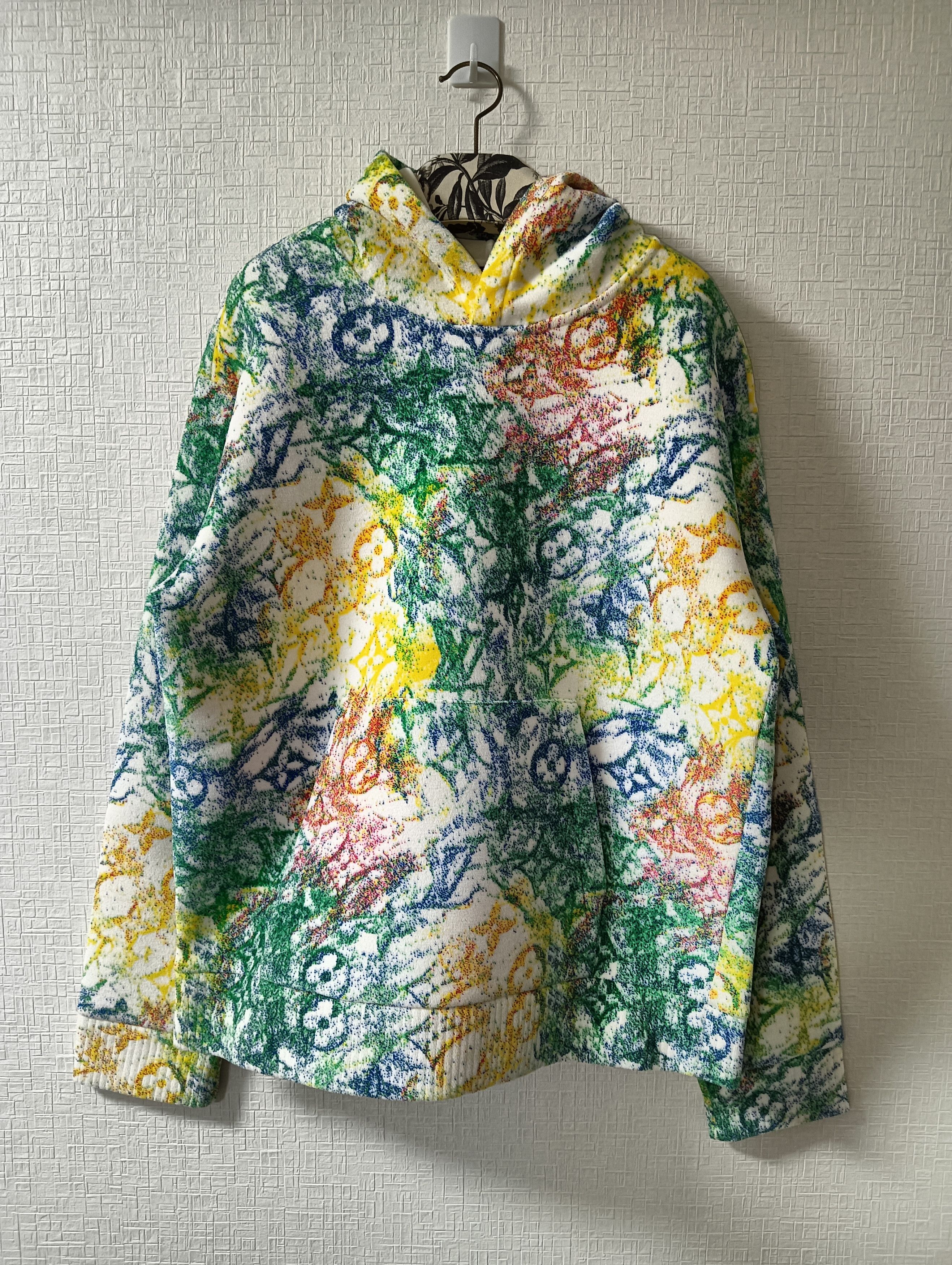 Louis Vuitton Velvet Pastel Monogram Hoodie Size US L / EU 52-54 / 3 - 1 Thumbnail