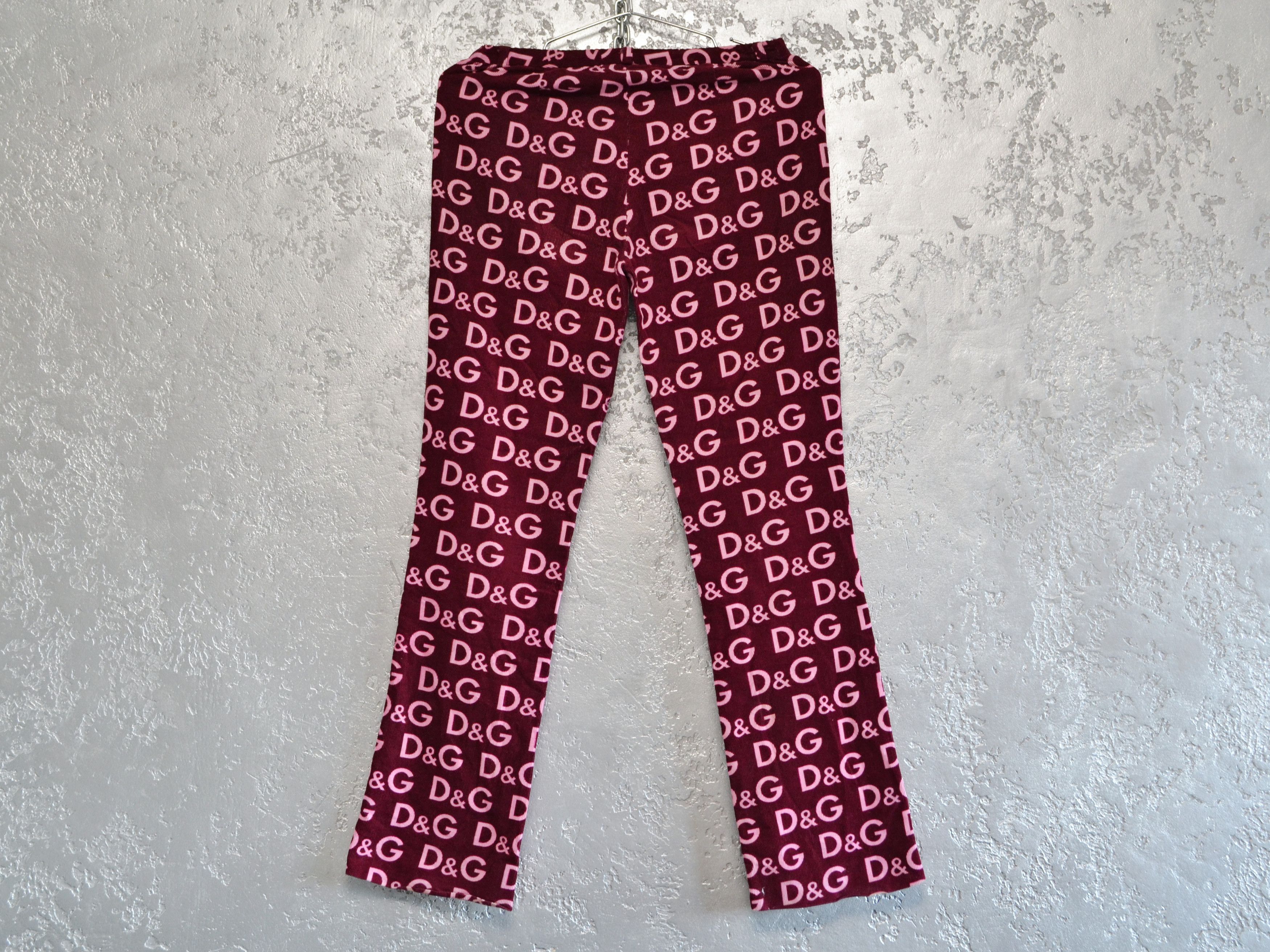 Dolce & Gabbana Dolce & Gabbana Women’s Monogram Velvet Pants Purple Size 26" / US 2 / IT 38 - 3 Thumbnail