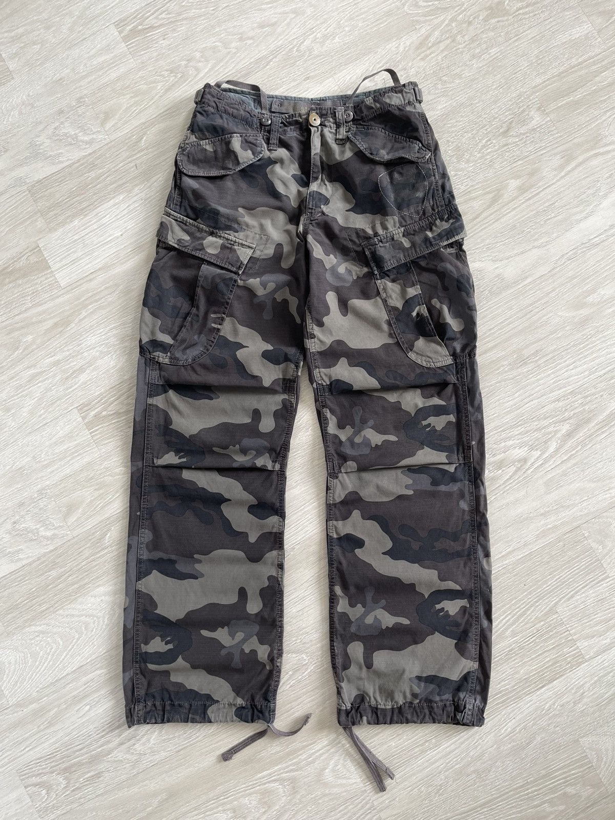 G-Star G Star Raw Military Camo Baggy Distressed Cargo Pants Size US 30 / EU 46 - 1 Thumbnail