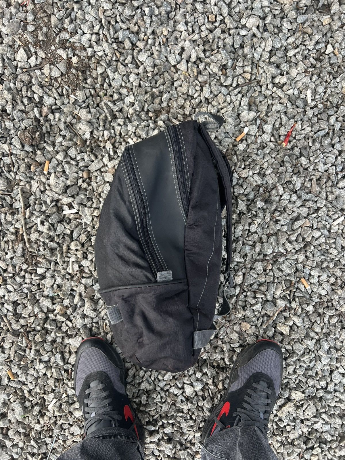 Nike × Vintage VERY RARE NIKE RETRO BAG BIG LOGO SWOOSH DRILL JAPAN STYLE Size ONE SIZE - 3 Thumbnail