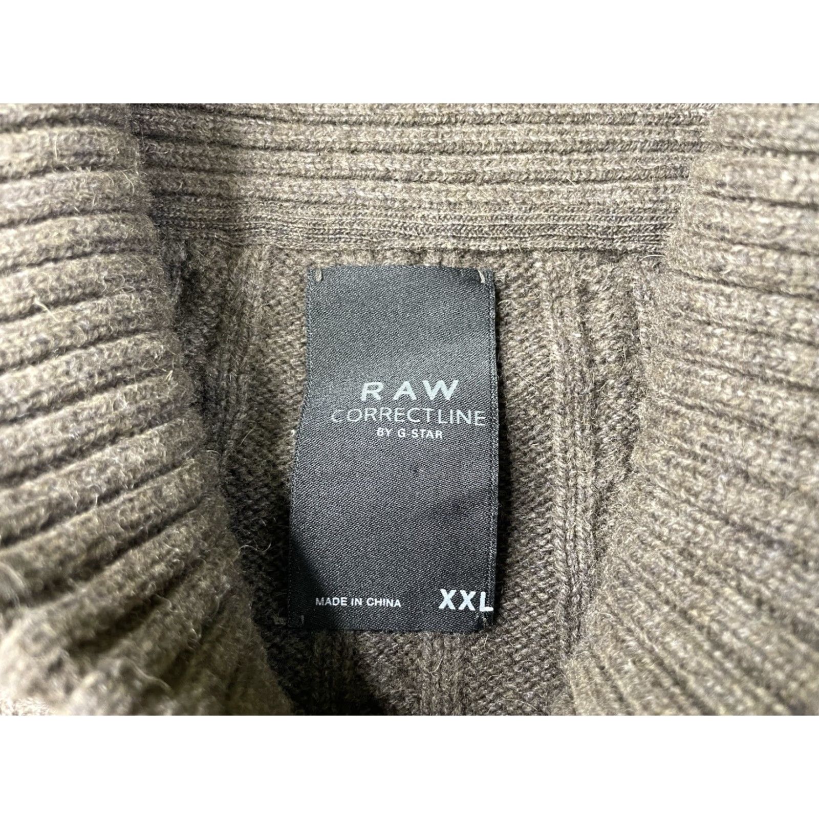 G-Star G-Star CL East Shawl Collar Knit L/S Jumper Men's 2XL Wool Blend Cable Knit Jumper Size US XXL / EU 58 / 5 - 3 Thumbnail
