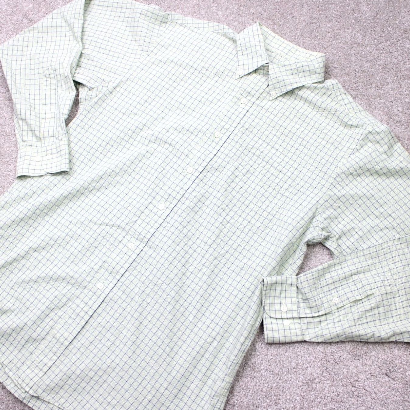 Brooks Brothers Brooks Brothers 346 Shirt Mens 16, 34/35 Green 100% Cotton Long Sleeve Button Down Collar, Regular Fit, Plaid, Dress Shirt, Club, Preppy Mens Shirt Size US L / EU 52-54 / 3 - 4 Thumbnail