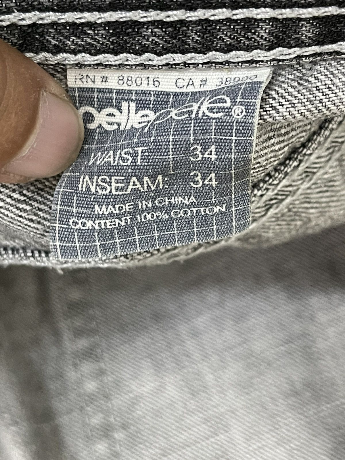 Pelle Pelle Wide Baggy Jeans Pelle Pelle Marc Buchanan Distress 7🟦6 Size US 34 / EU 50 - 21 Thumbnail
