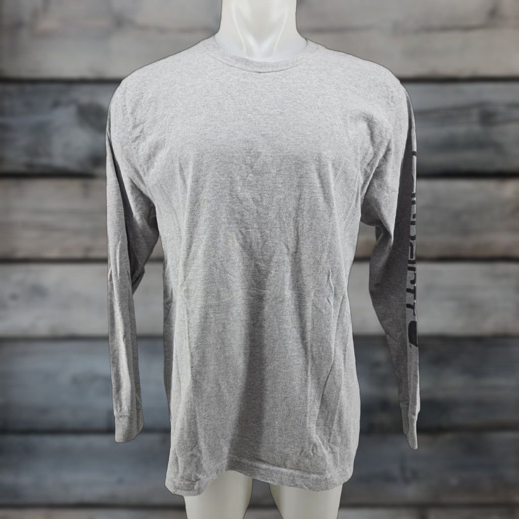 Carhartt VINTAGE Carhartt Mens Large Gray Original Fit Long Sleeve Shirt Size US L / EU 52-54 / 3 - 1 Thumbnail