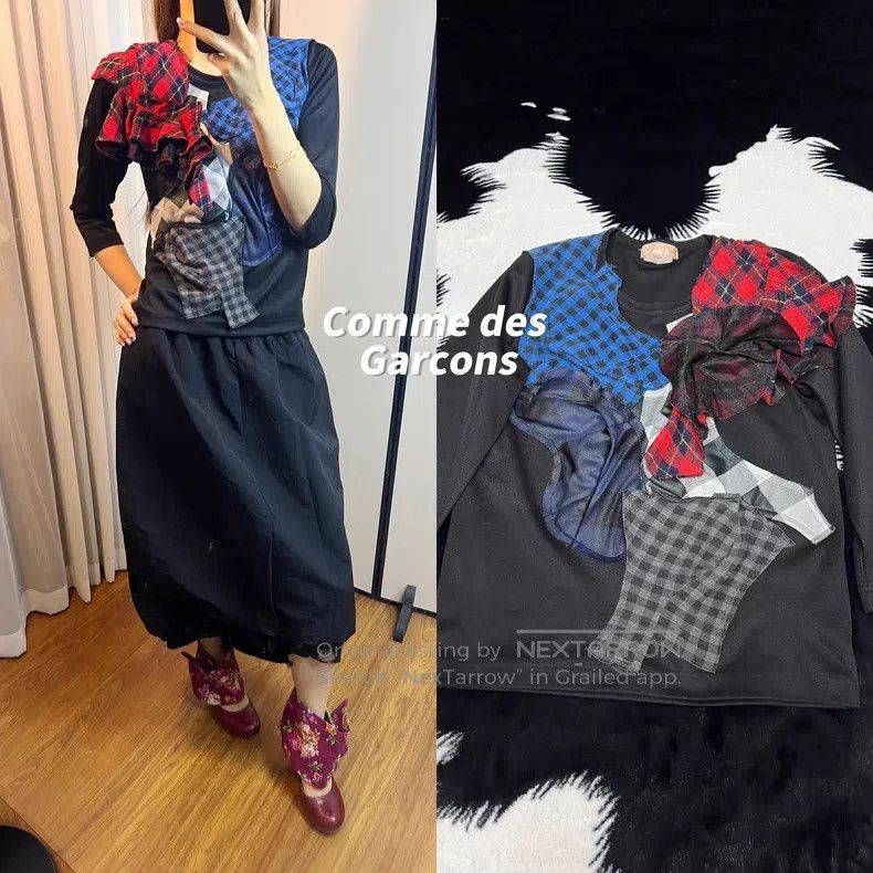 Comme des Garcons Comme Des Garcons Multi-Plaid Patchwork Decorated Top Size XS / US 0-2 / IT 36-38 - 1 Thumbnail
