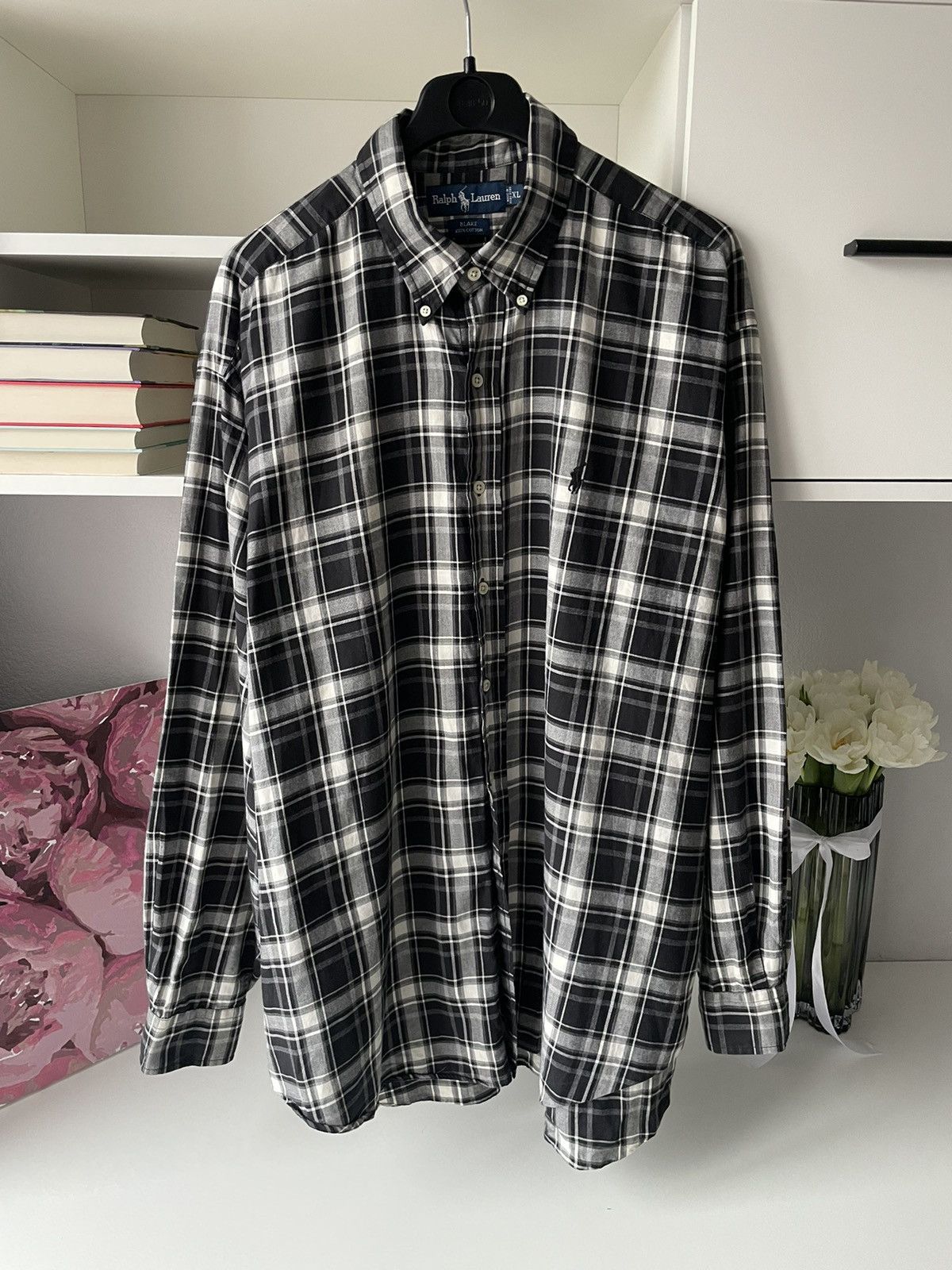 Polo Ralph Lauren × Ralph Lauren × Vintage Polo Ralph Lauren 80’s Flannel Shirt Button Up Y2K VERY RARE Size US XL / EU 56 / 4 - 1 Thumbnail